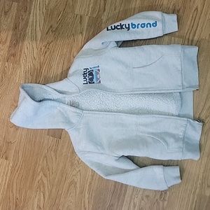 Lucky Brand zip up hooded sweatshirt.
